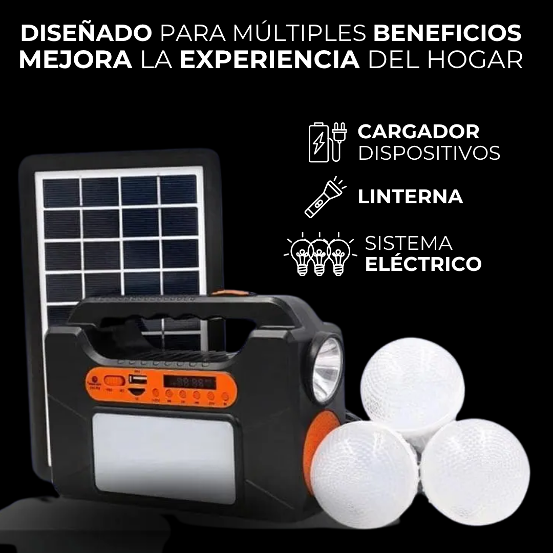 KIT LAMPARA SOLAR