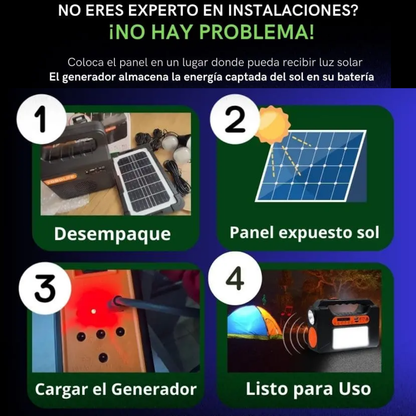 KIT LAMPARA SOLAR