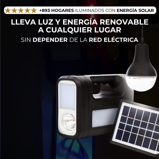 KIT LAMPARA SOLAR